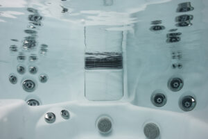 Underwater of a Jacuzzi Hot Tub.