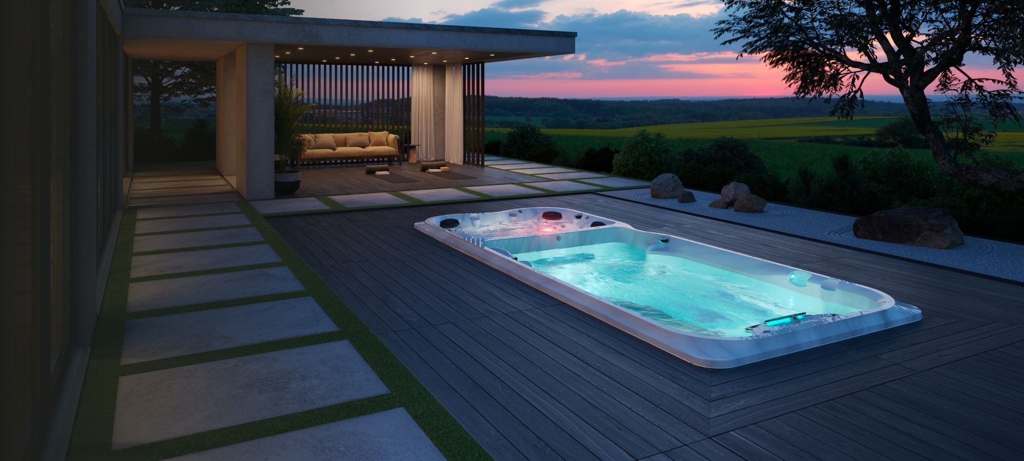 Jacuzzi® Powerpro™ Competitive Swimmer Swim Spa